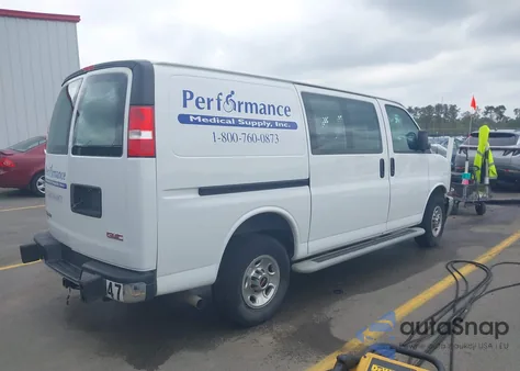 2021 GMC Savana Cargo Rwd 2500 Regular Wheelbase Work Van from USA, damaged, VIN 1GTW7AFPXM1307496